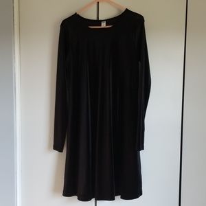 Black velvet dress